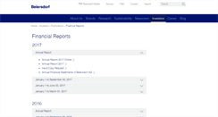 Desktop Screenshot of annualreport2011.beiersdorf.com