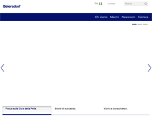 Tablet Screenshot of beiersdorf.it