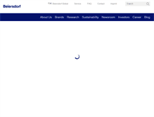 Tablet Screenshot of beiersdorf.com