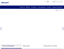 Tablet Screenshot of beiersdorf.nl