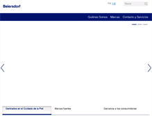 Tablet Screenshot of beiersdorf.com.gt