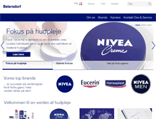 Tablet Screenshot of beiersdorf.dk